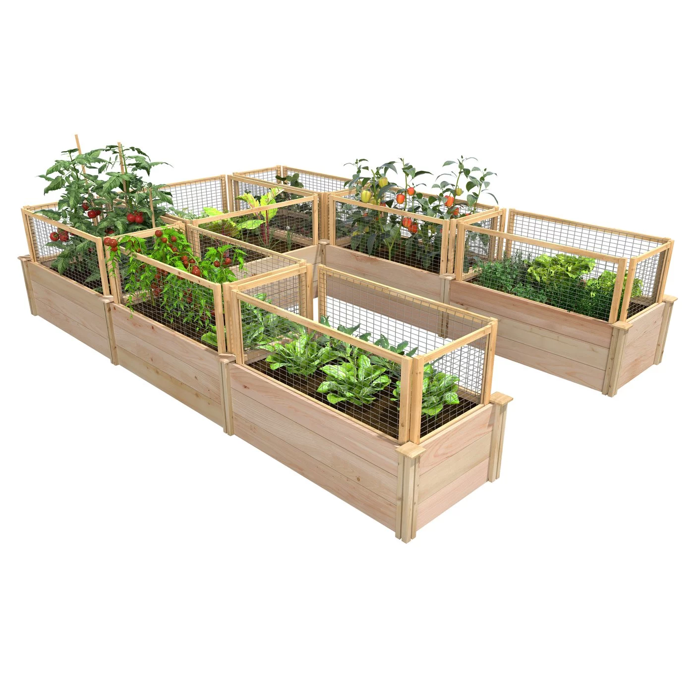 Greenes Fence Premium Cedar U-Shaped Raised Garden Bed - Curated Treasures Market