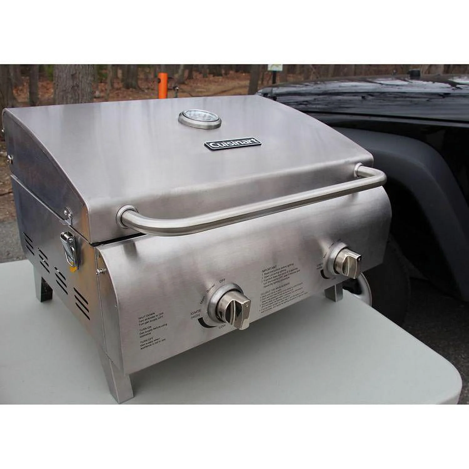 Cuisinart Gas Chef's Style Tabletop Grill, Stainless Steel