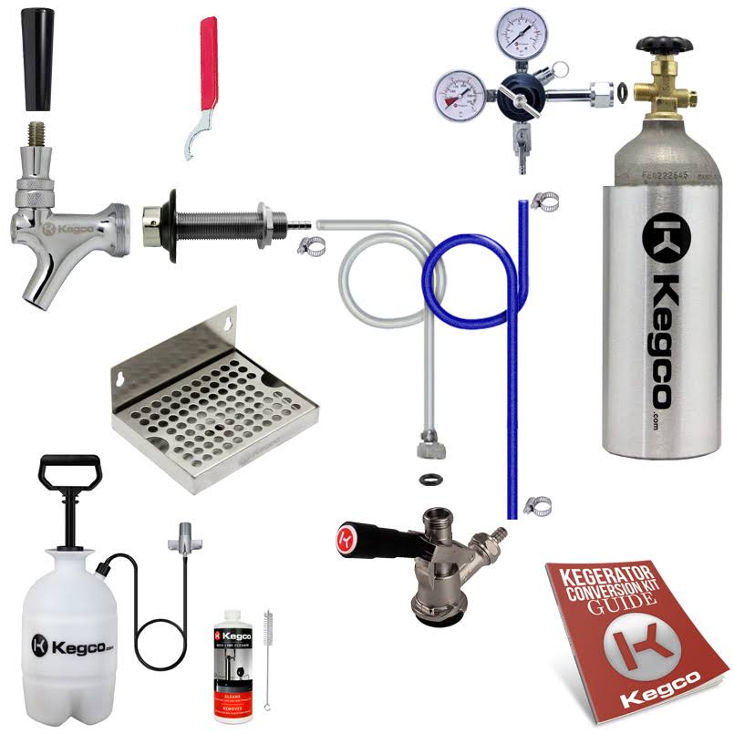 Kegco Ultimate Door Mount Keg Tap Kegerator Conversion Kit with 5 lb. CO2