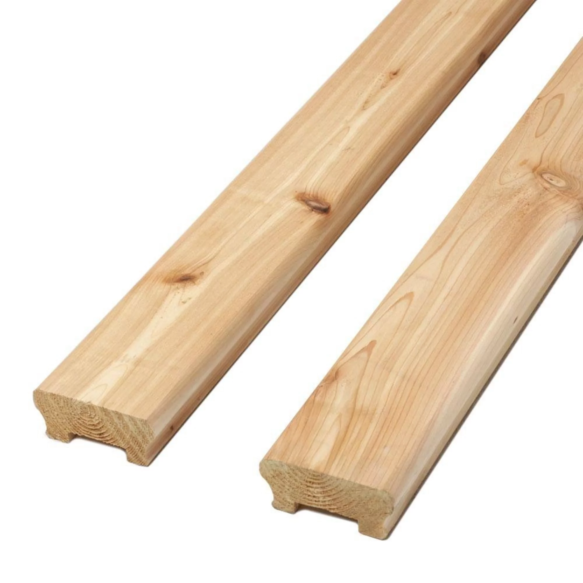 ProWood 6 ft. Moulded Cedar Railing Kit with Aluminum Round Balusters