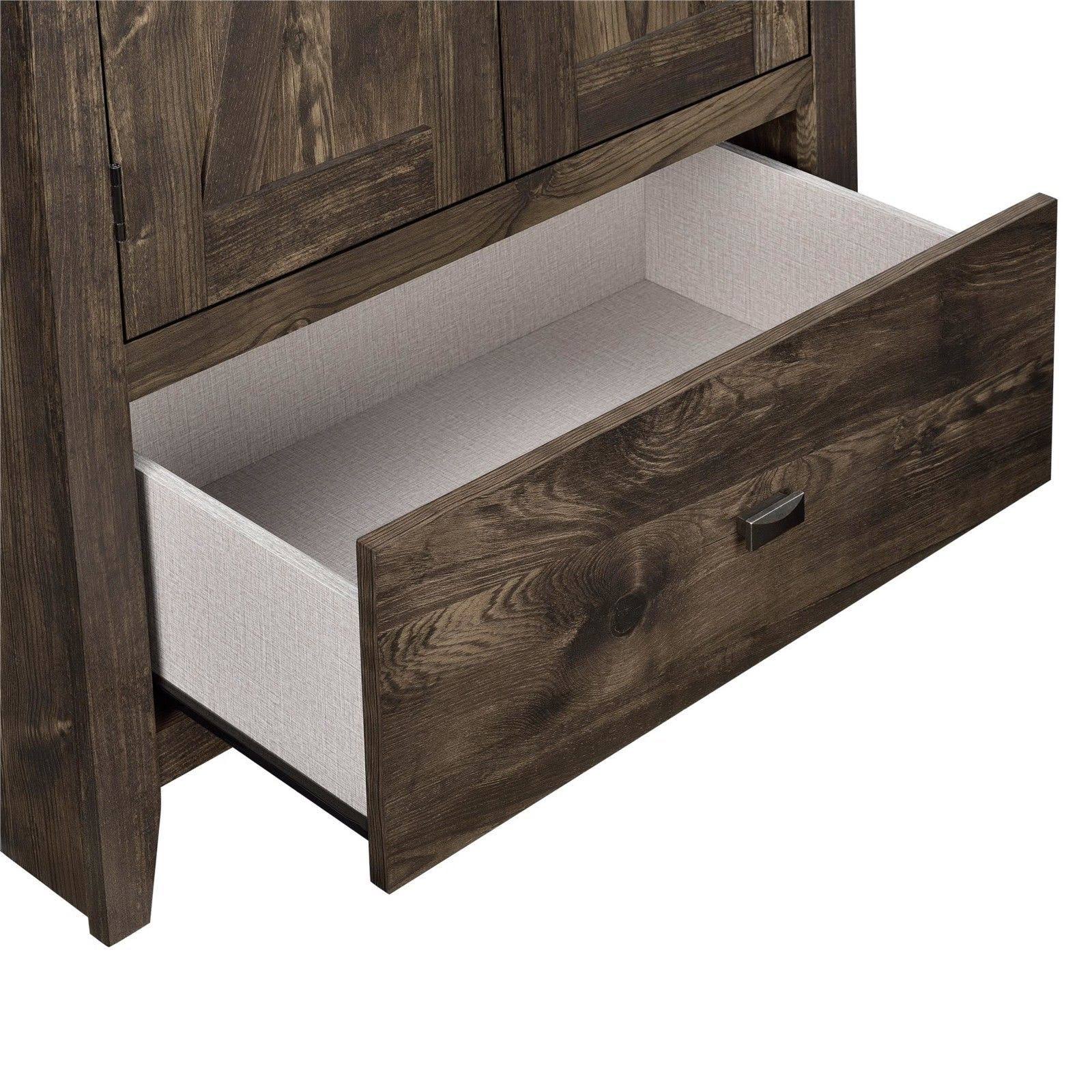 Farmington 30x22 Wide Storage Cabinet, Rustic