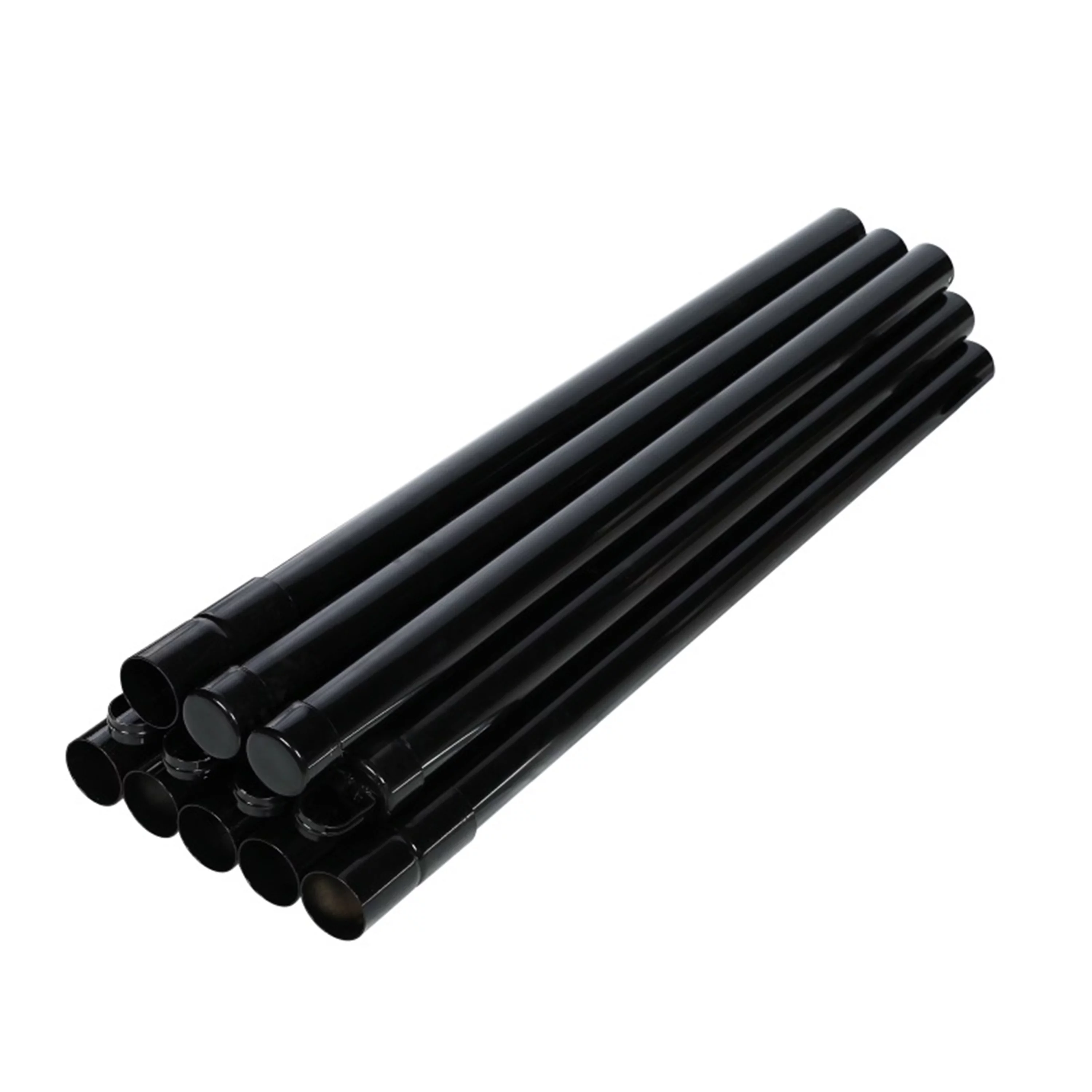 ALEKO KITCLFB9.5G5X50 DIY Chain Link Steel Fence 5X50 ft PVC Coated Black