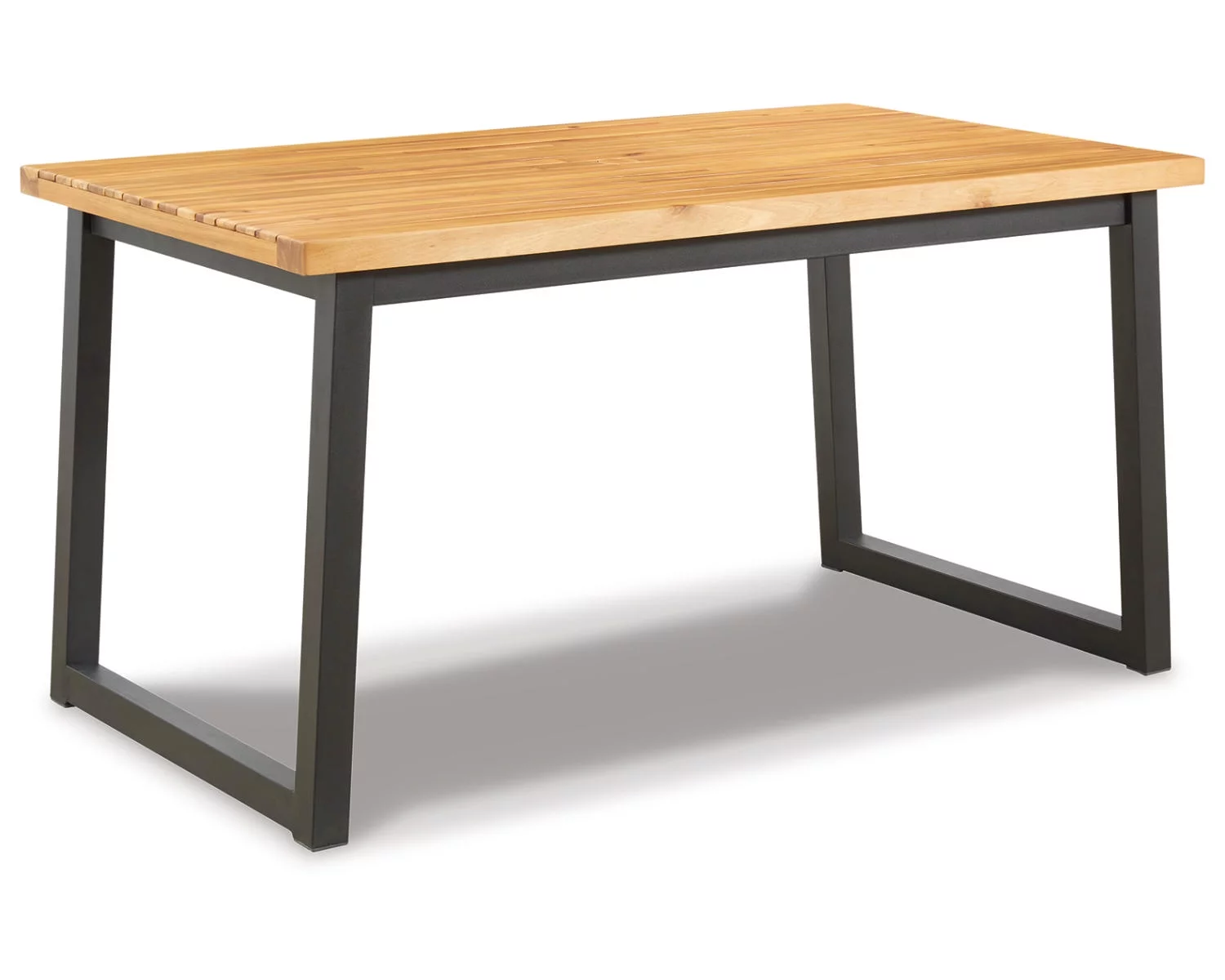 Signature Design by Ashley Casual Town Wood Outdoor Dining Table Set (Set of 3)  Brown/Black