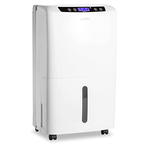 Waykar Energy Star Dehumidifier for Home, Basements and Large Rooms with Drain Hose and Water Tank