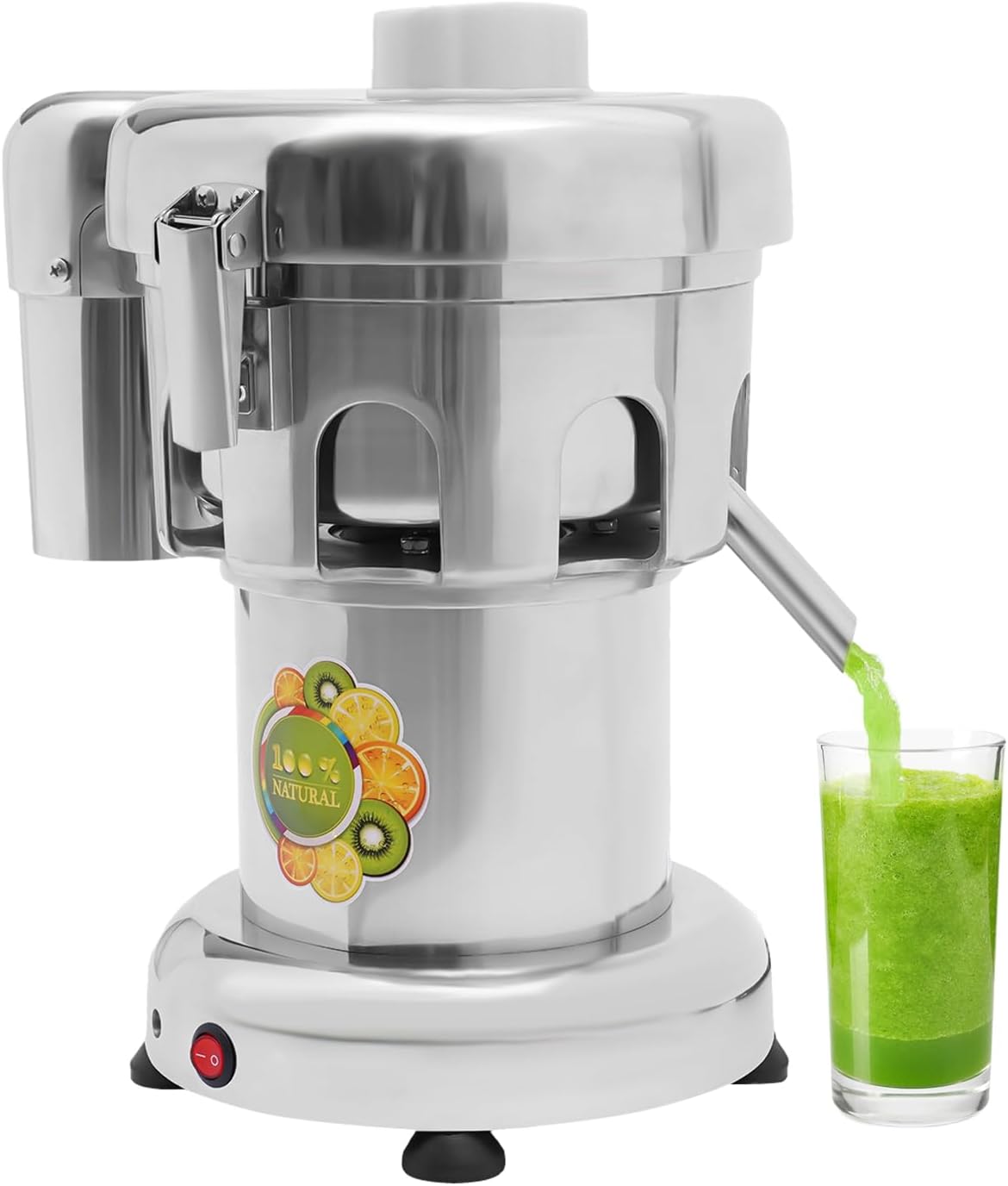 Commercial Juicer Machine 110V 370W Electric Fruit Juicer Machine Stainless Steel Centrifugal Juice Extractor 0-100Kg / Hr Juice Extractor for Nutrient Fruits and Vegetables