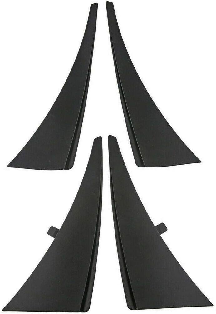 Set of 4 Front and Rear Splash Guard Mud Flaps for 2014-2019 Chevrolet Corvette C7 Convertible Coupe Pack of 2