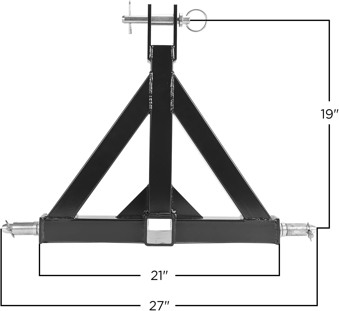 2 Receiver 3 Point Trailer Hitch Category 1 Tractor Tow Drawbar Adapter Compatible with BX Kubota John Deere LM25H WLM Tractor NorTrac Kioti Yanmar