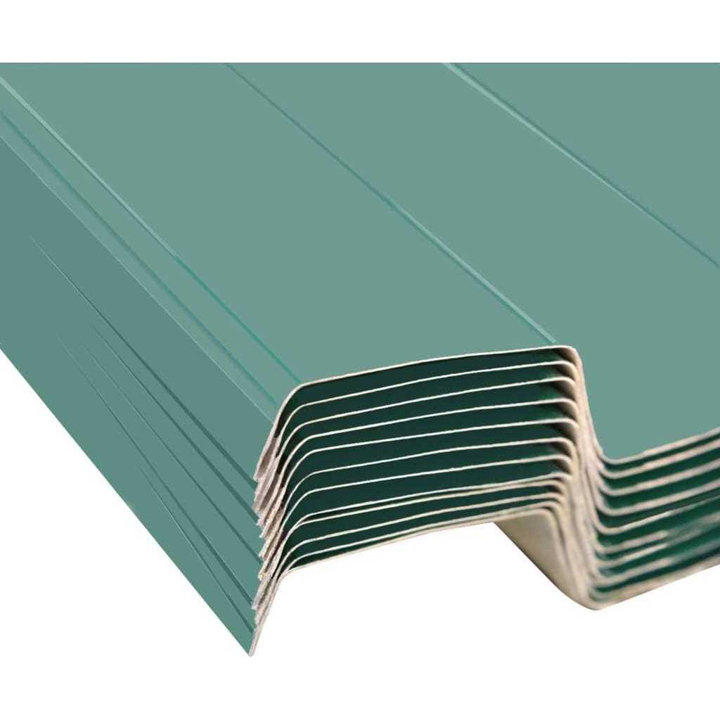 vidaXL Roof Panels 12 pcs Galvanized Steel - Shop Hardware Tools Online Store
