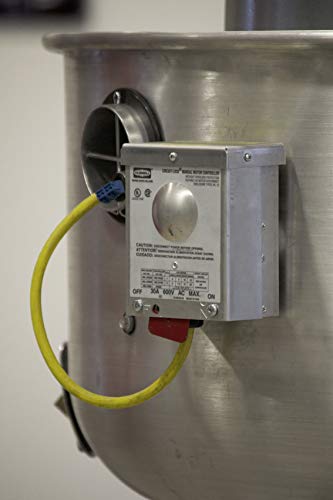 CAPTIVE-AIRE Restaurant Canopy Hood Grease Rated Exhaust Fan- High Speed Direct Drive Centrifugal Upblast Exhaust Fan with speed control- 19" -24.75" Fan Base, 115 Volt Single Phase Motor