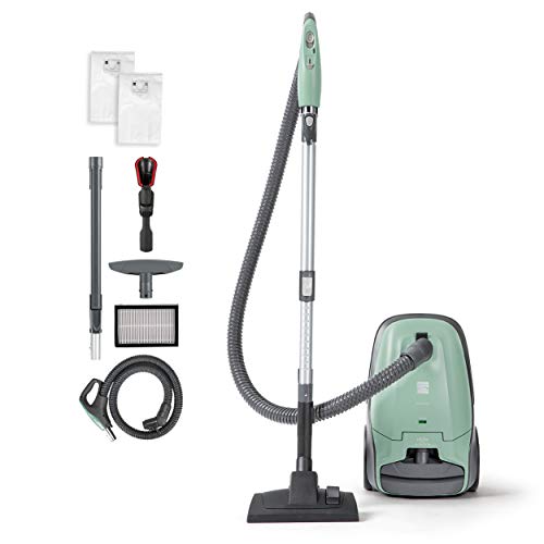 Kenmore Pet Friendly Lightweight Bagged Canister Vacuum Cleaner with Extended Telescoping Wand, HEPA, 2 Motors, Retractable Cord, and 4 Cleaning Tools, Blue