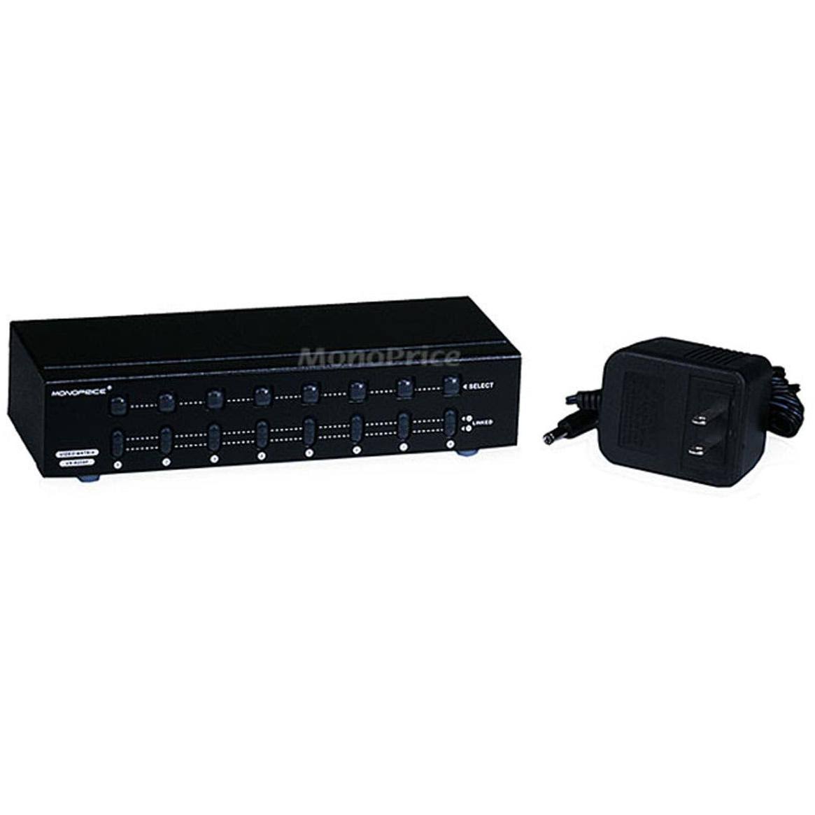 Monoprice 2x8 SVGA VGA Matrix Switcher Splitter Amplifier Multiplier 250MHz 104085