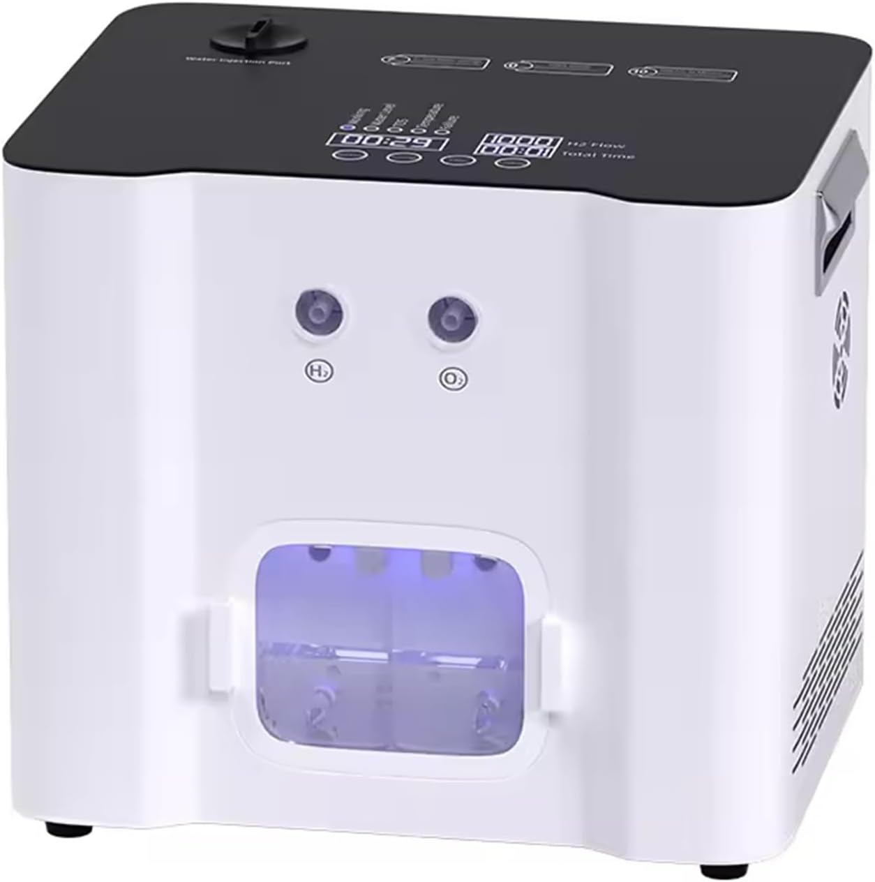 Hydrogen Inhalation Machine, HO Separated 450ml/min Double-Port Inhaler, PEM/SPE Technology, 99.99% High Purity Hydrogen Generator