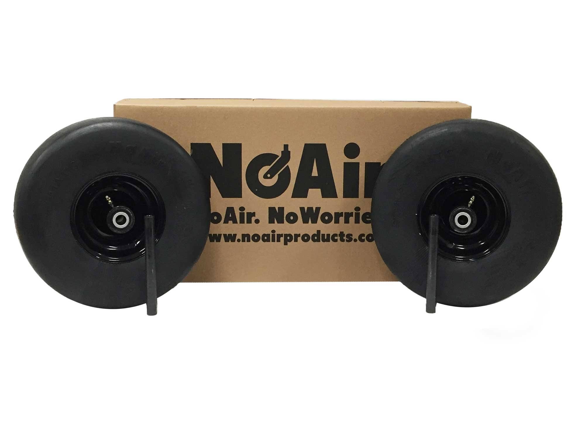 (2) Universal Flat Free Heavy Duty Wheel and Tire Assembly 15x6.00-6
