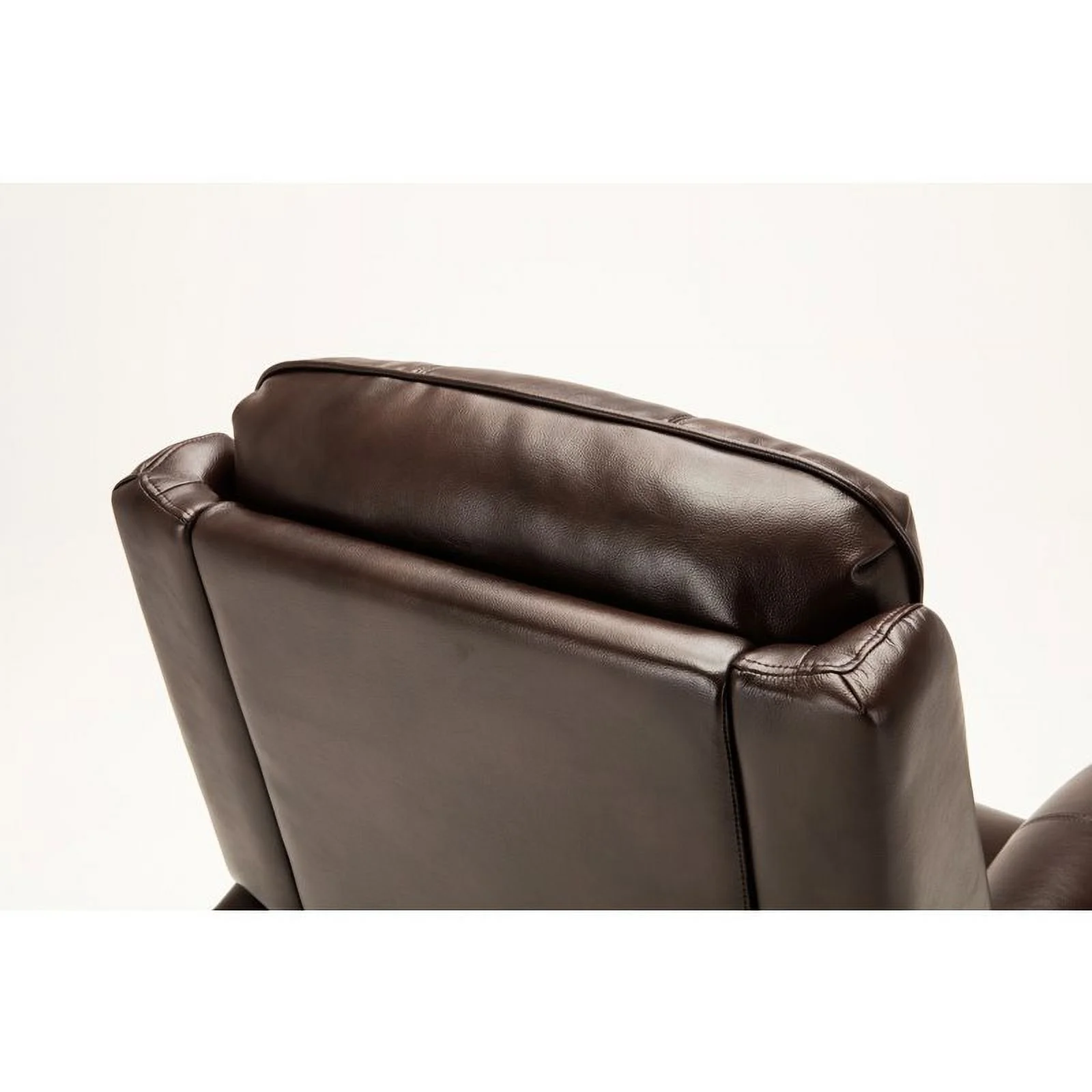 Bowery Hill Traditional Styled Faux Leather Lift Chair in Brown