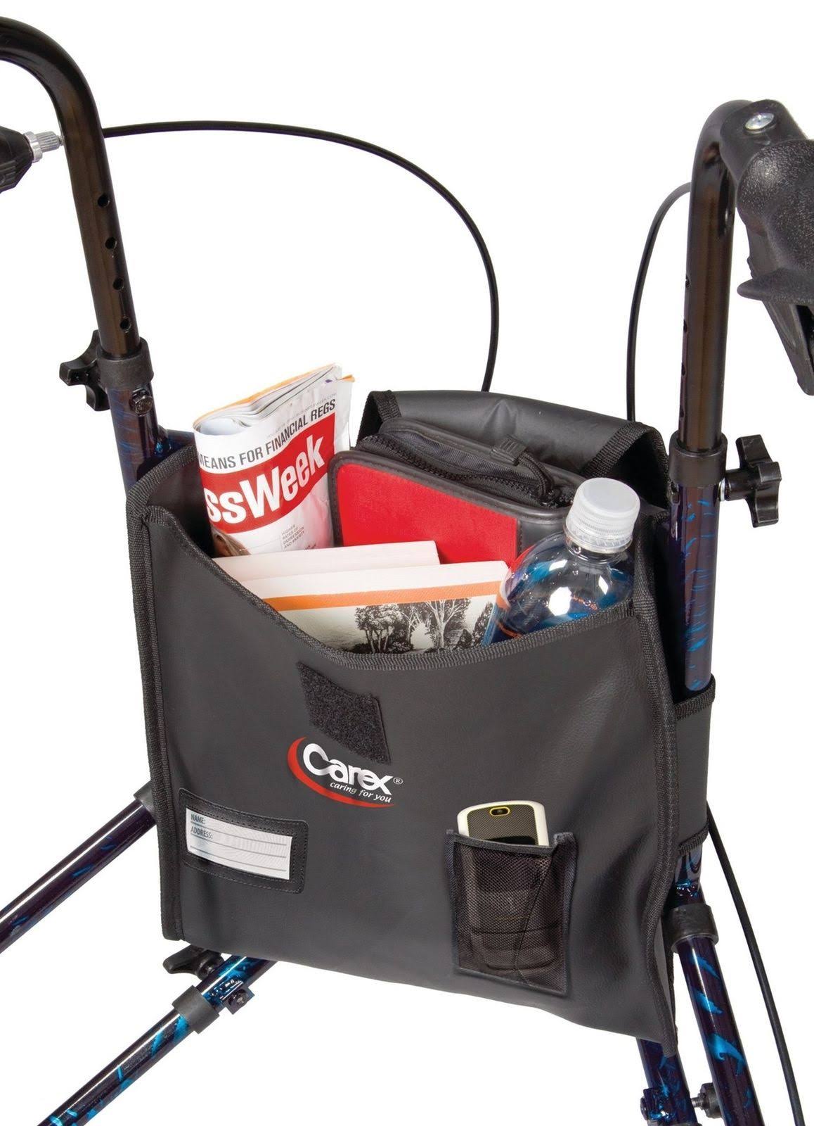 Carex Trio 3-Wheel Rolling Walker Rollator, Black