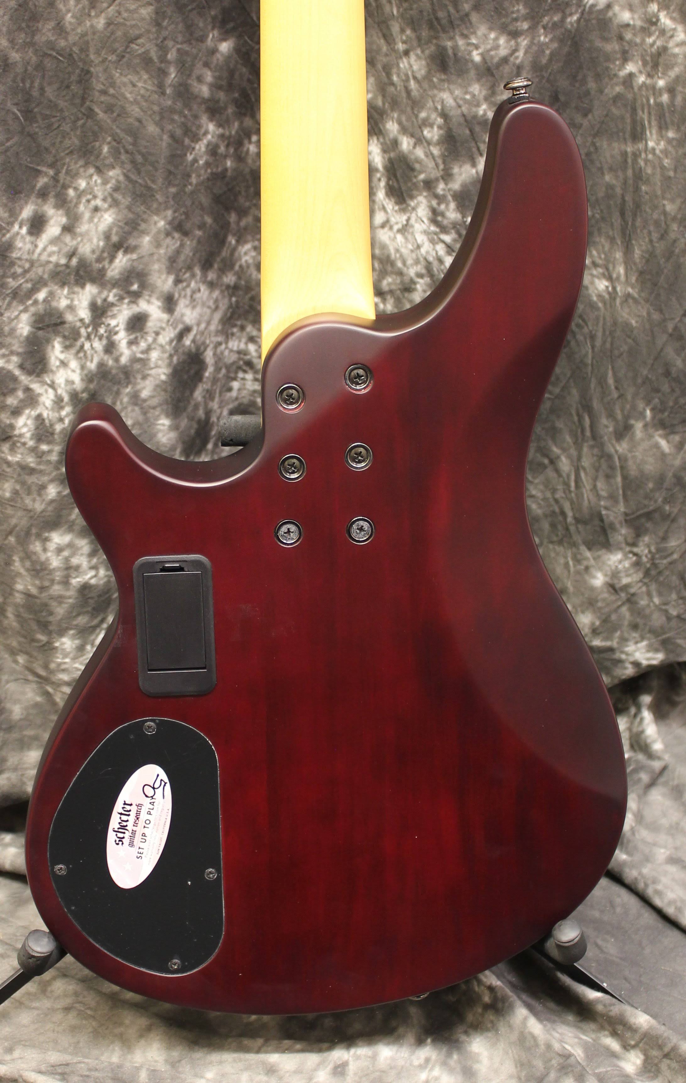 Schecter Omen-4 Electric Bass Guitar Walnut Satin