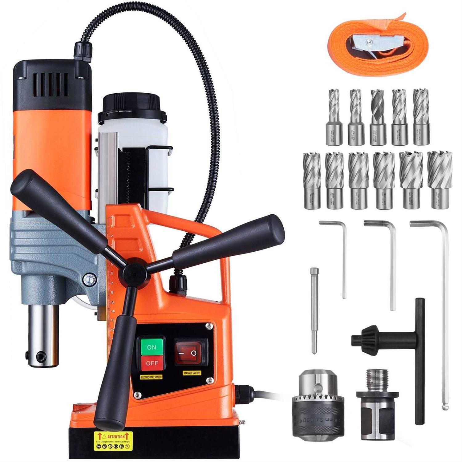 VEVOR Magnetic Drill 1550W 2 Boring Diameter 2922lbf/13000N Portable Electric Mag Drill Press with Variable Speed - Shop Hardware Tools Online Store