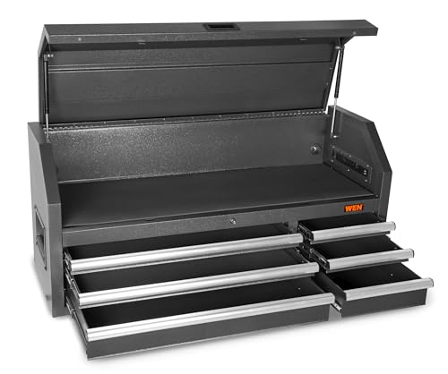 WEN 52-Inch Premium Rolling Tool Cabinet with Heavy Duty 21-Gauge Powder-Coated Steel Construction (GG532B)