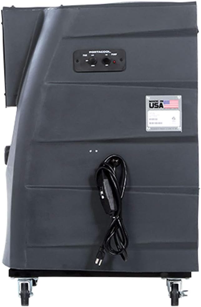 Portacool PACCY130 Cyclone 130 Indoor/Outdoor Patio, Garage, Camping Portable 2 Speed 700 Square Foot Evaporative Swamp Air Cooler with 16 Gallon Tank