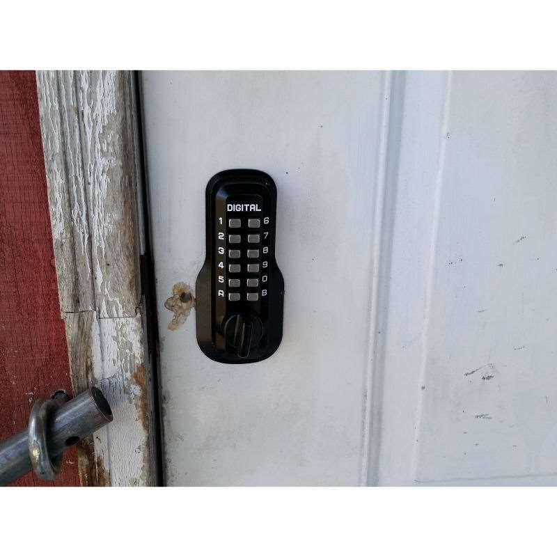 Lockey USA M210-EZ SB Satin Brass Mechanical Keyless Digital Combination Deadbolt Lock