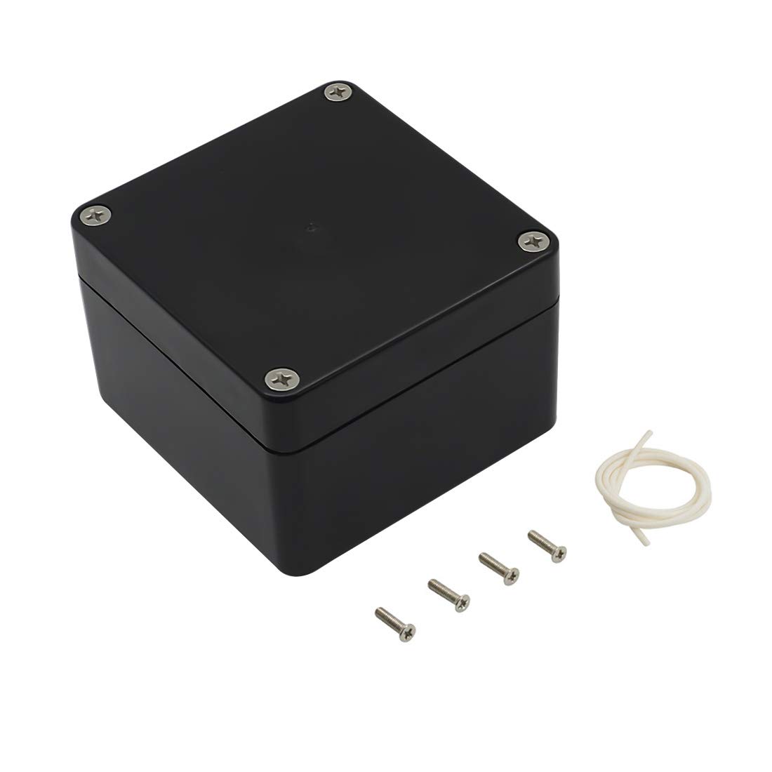 LeMotech ABS Plastic Electrical Project Case Power Junction Box, Project Box Black 10.4" x 7.2" x 3.7" (263 x 182 x 95 mm)(Pack of 1)