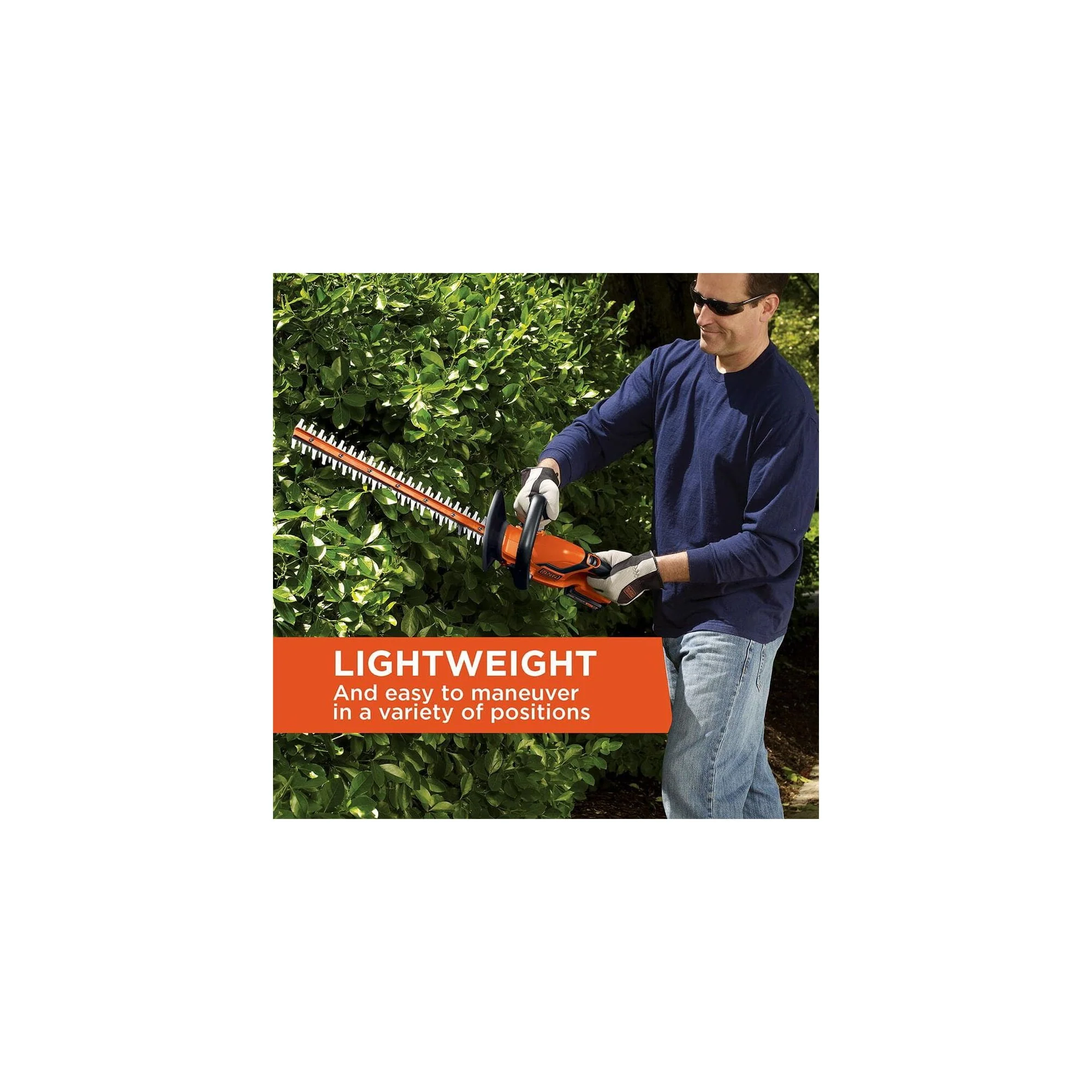 BLACK+DECKER LHT2220 20V MAX* Cordless Lithium 22 in. Hedge Trimmer