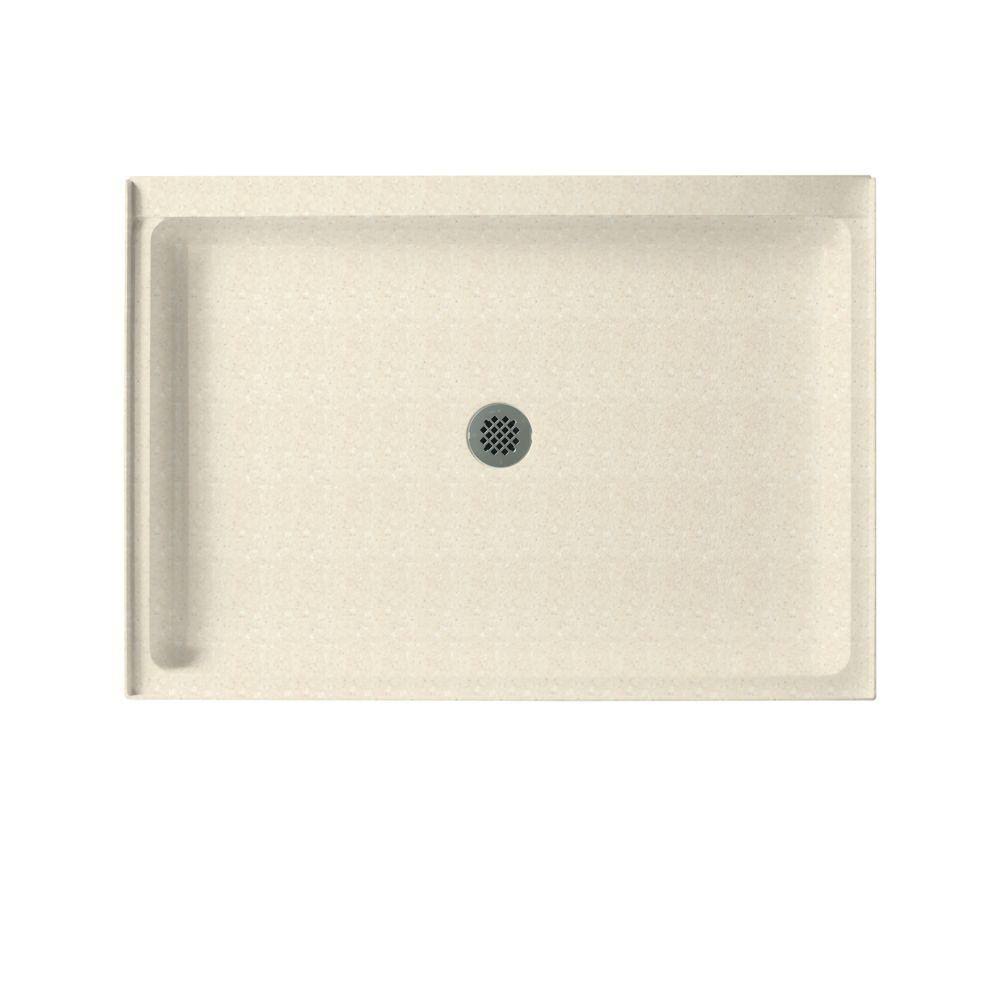 Swan Solid Surface 42-in x 34-in Shower Base in Pebble