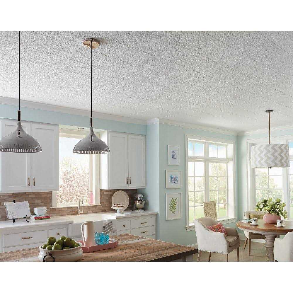 Armstrong Ceilings 1-ft x 1-ft Impression White Mineral Fiber Surface-mount Ceiling Tile - Shop Hardware Tools Online Store
