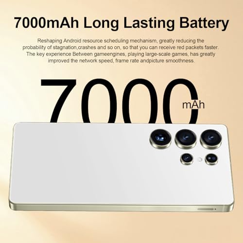 I25 Ultra Unlocked Android Phone 6.99" AMOLED 7000mAh Long-Lasting | Snapdragon 8 Gen3 | 8GB RAM+256GB | 68MP+108MP Pro Camera | Face Unlock + Stylus | Android 14 System (Blue)