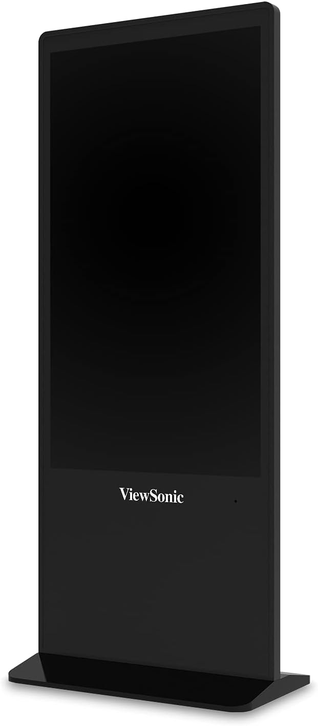 ViewSonic EP5542 55 Inch 4K Ultra HD All-in-one Free-Standing Digital ePoster Kiosk IPS Wide-Angle Viewing 7H Scratch-Resistant HDMI DisplayPort LAN RJ45