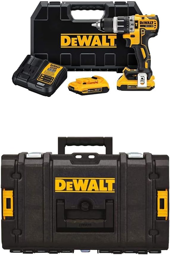 DEWALT 20V MAX* XR Compact Hammer Drill Kit, 1/2-Inch, 2.0-Amp Hour (DCD796D2)