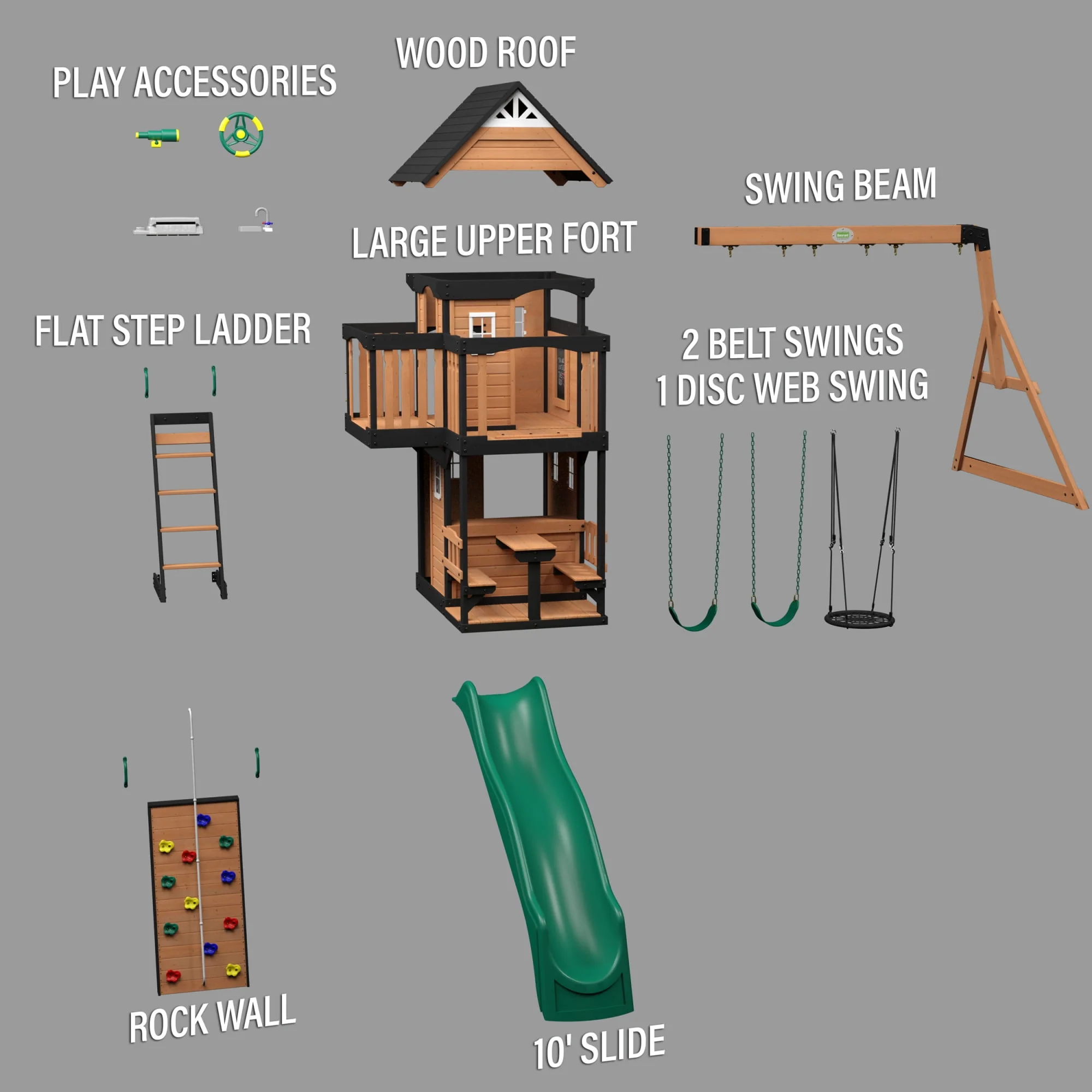 Backyard Discovery Canyon Creek Swing Set