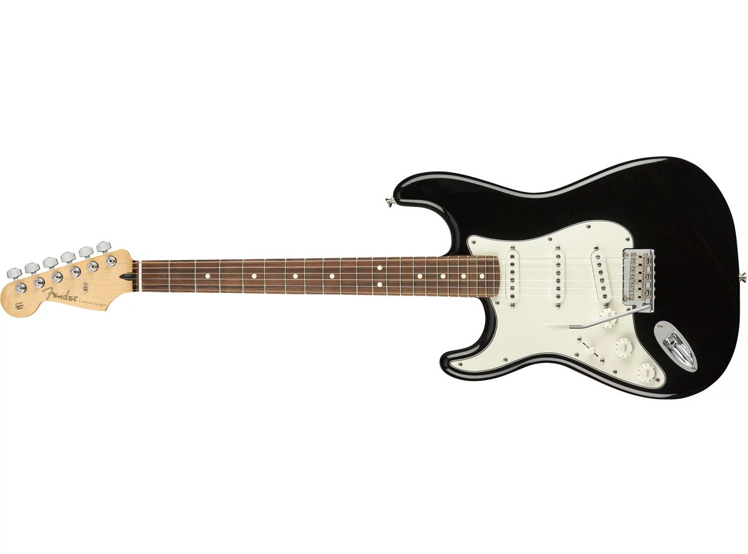 Fender Player Stratocaster Left-Handed Electric Guitar (Black, Pau Ferro Fingerboard)