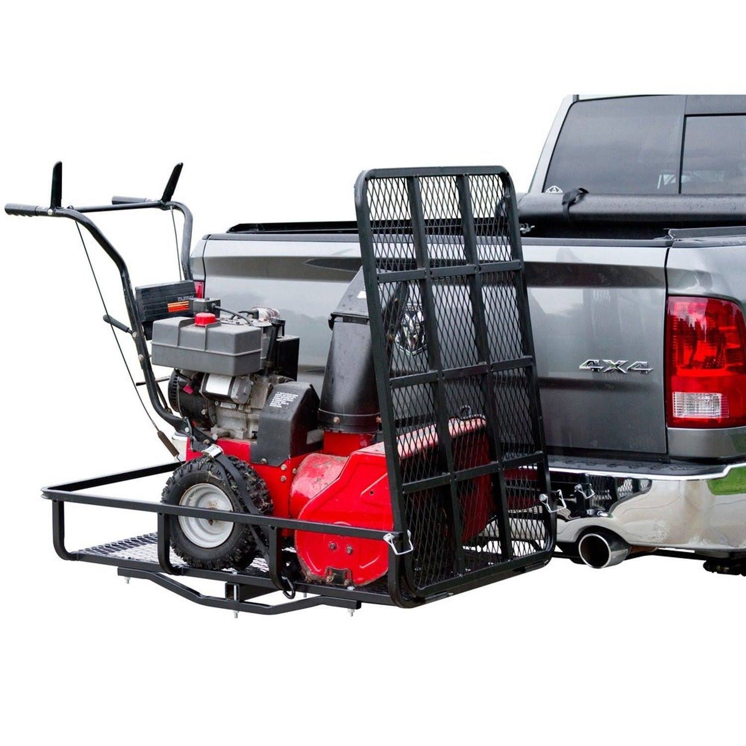 Apex UCC500 Hitch-Mounted Steel Cargo Carrier with Ramp-500lb. Capacity - Megean