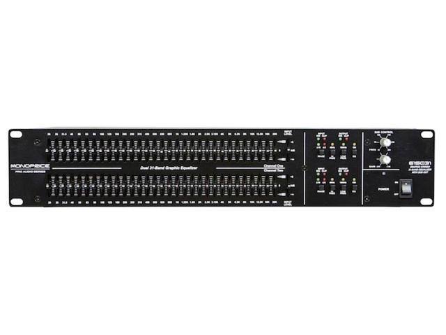 Monoprice Dual 31-Band Graphic Equalizer with Sub Out