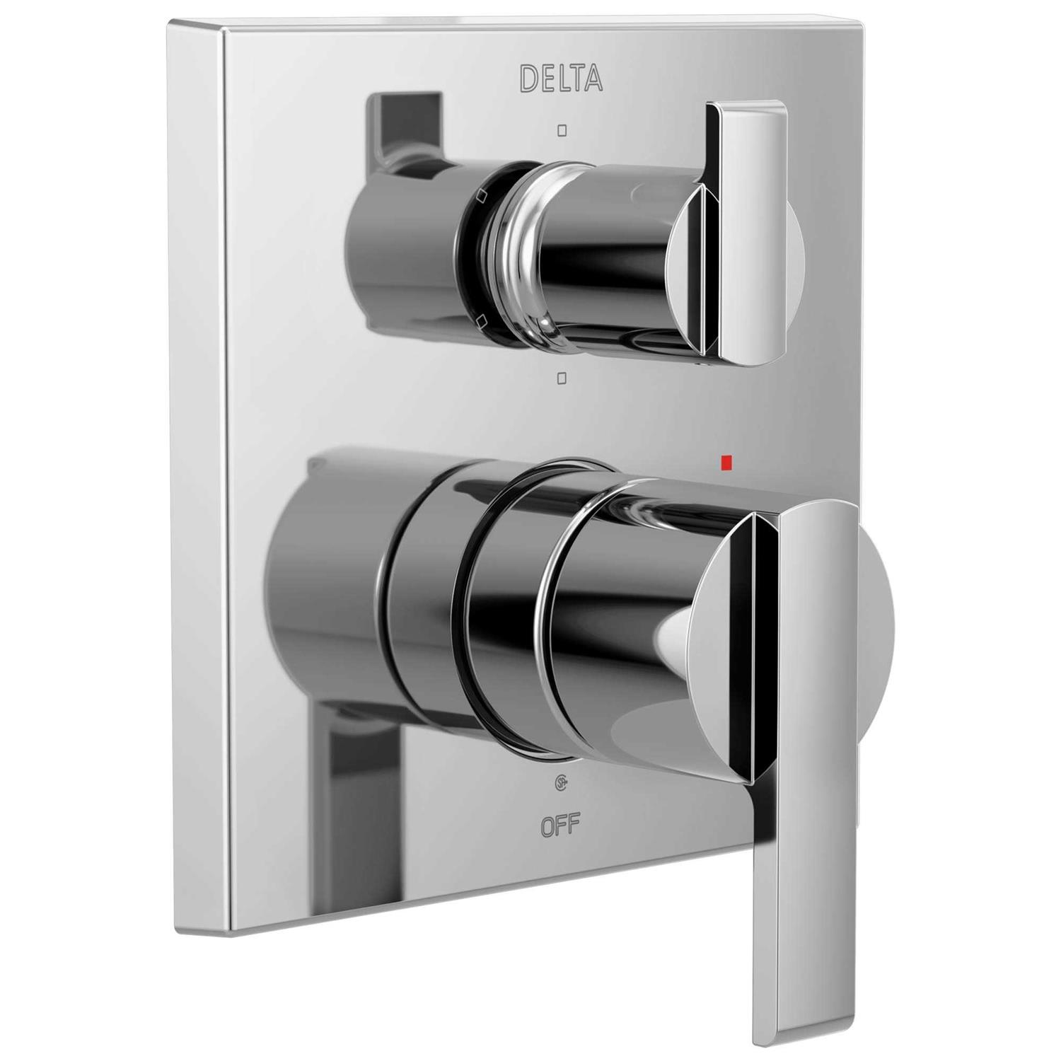 Delta Ara Angular Modern Monitor 14 Series Valve Trim with 6-Setting Integrated Diverter T24967 - Shop Hardware Tools Online Store