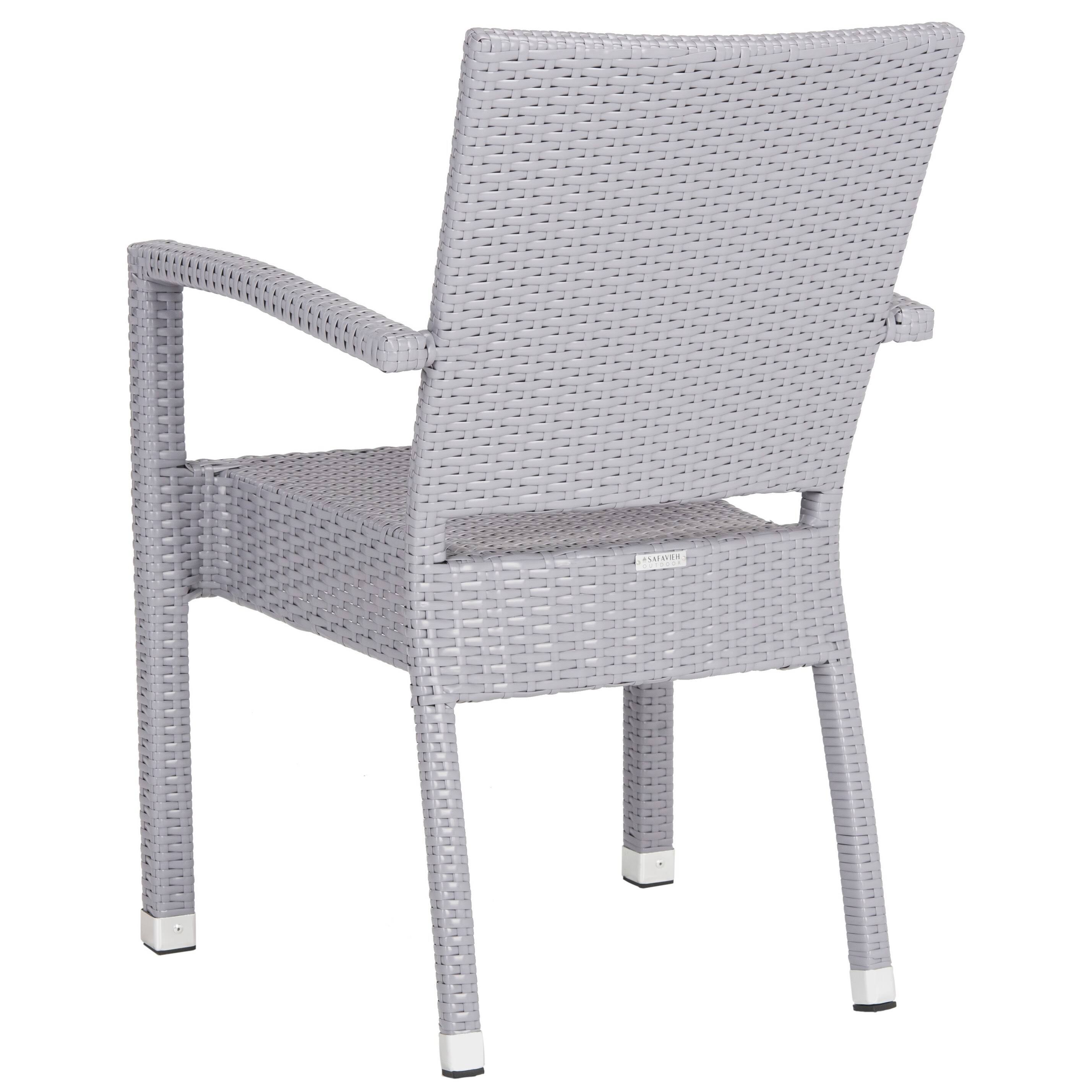 Safavieh Kelda Stacking Arm Chair - Grey (Set of 2)