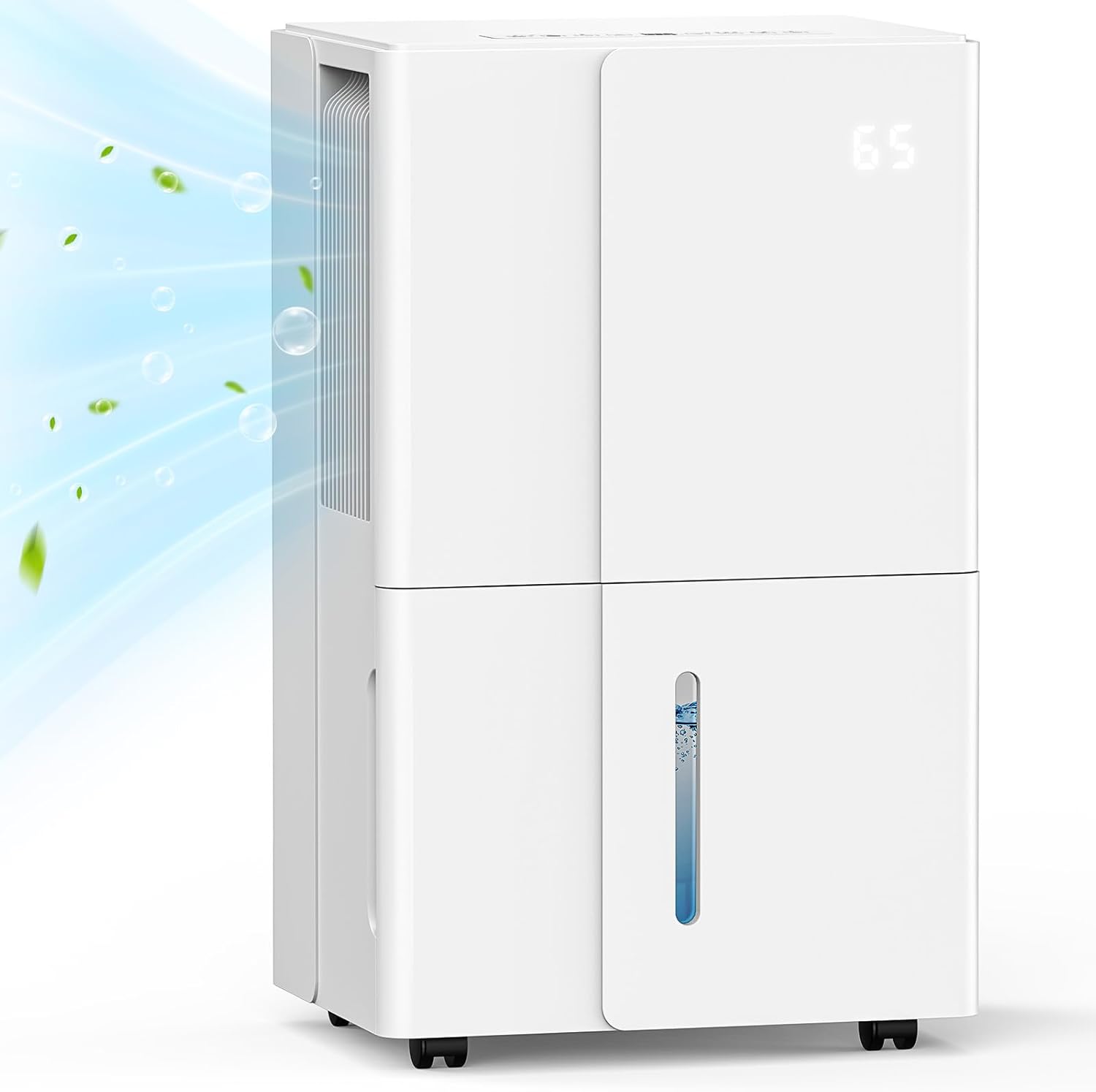 3000 Sq.Ft Dehumidifier, COWSAR Energy Star Dehumidifier with Wheels for Medium to Large Basement, Bedroom, Bathroom, Office - 35 Pints, 4 Modes, LED Display, 24H Timer, Whisper-Quiet, 1.7 Gallon Tank
