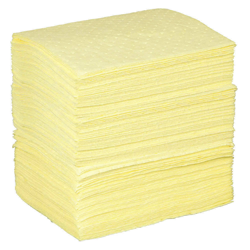 Condor 436M81 Absorbent Pad, Absorbs 44 gal. Chemical, Hazmat, PK 200 ,Gray
