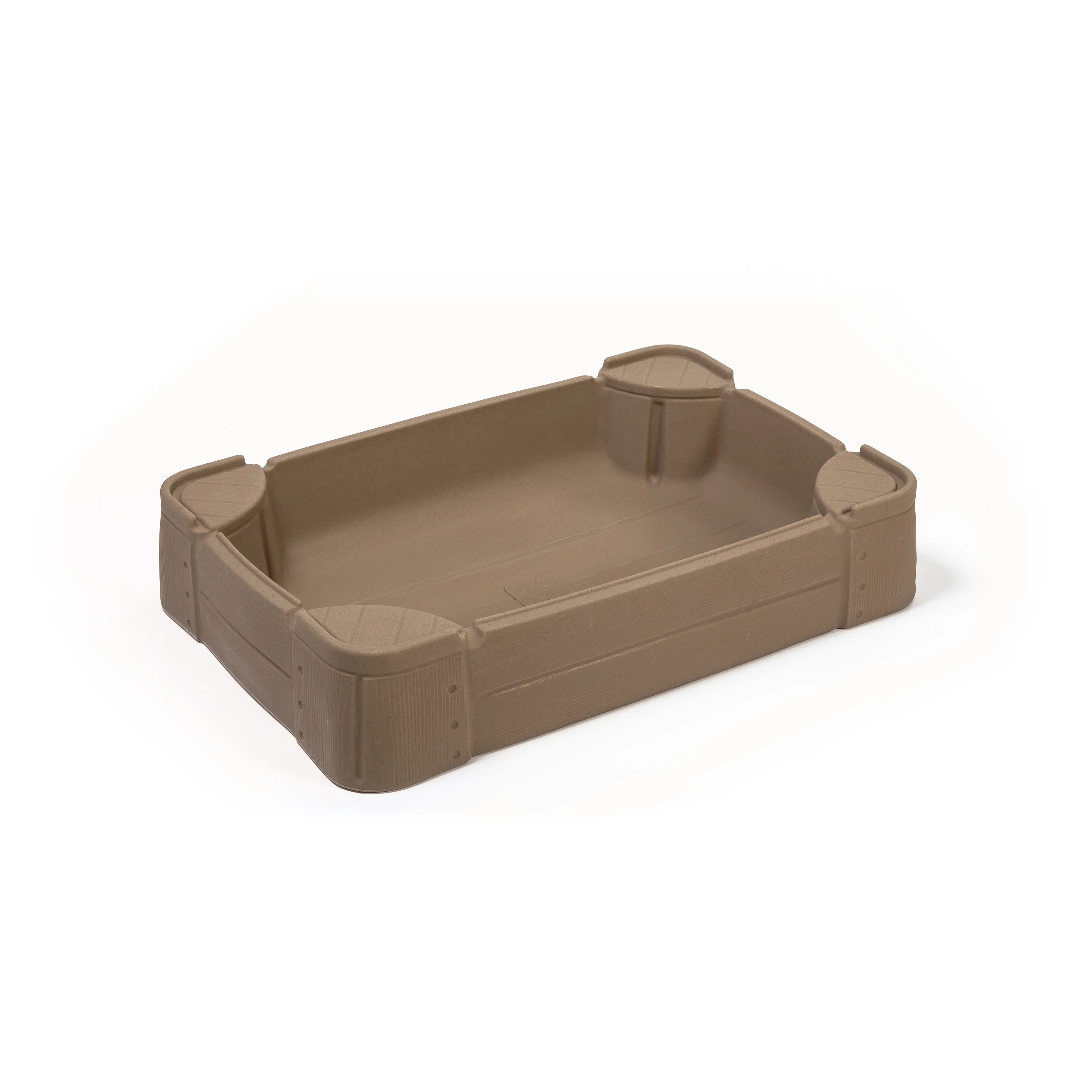Step2 Play and Store Sandbox Brown Plastic Kids Outdoor Toy with Cover