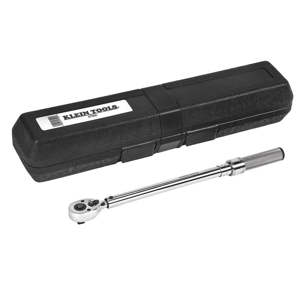 Klein Tools 57000 Torque Wrench,Square Drive,14x22L 3/8x22