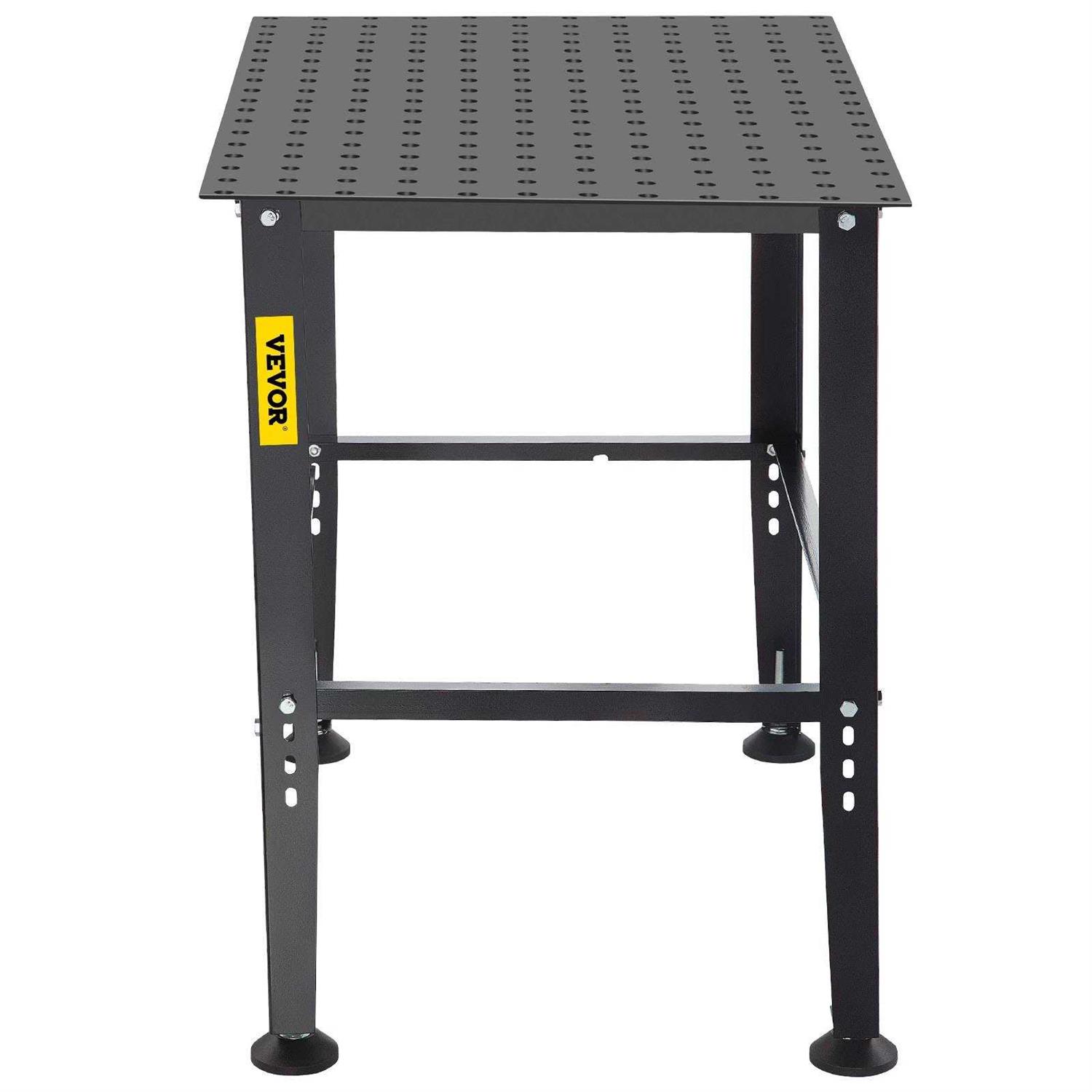 VEVOR Welding Table 36 x 24 Adjustable Workbench 0.12 Thick Industrial Workbench - Shop Hardware Tools Online Store