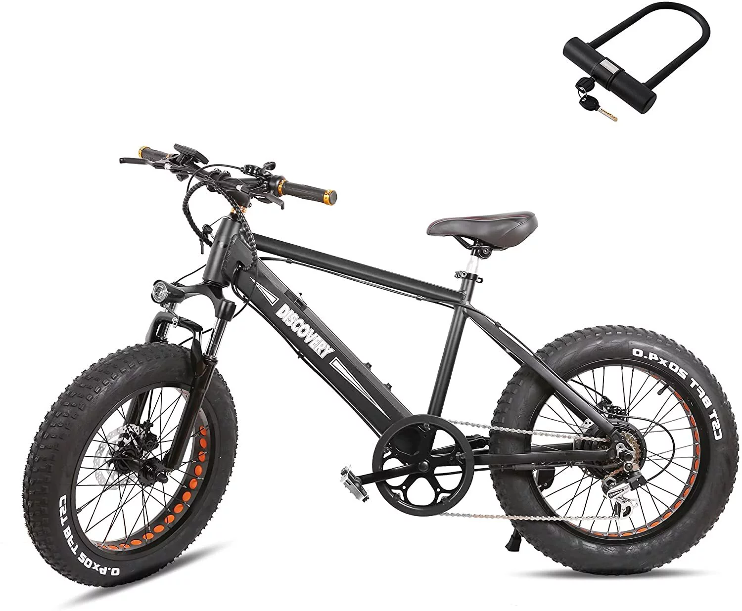Electric Bike Electric Beach Bike 20" 350W Electric Bicycle, Fat Tire Ebike with Removable 48V8AH Lithium Battery, Professional 6 Speed Gears (Adults and Children)-1 - Curated Treasures Market