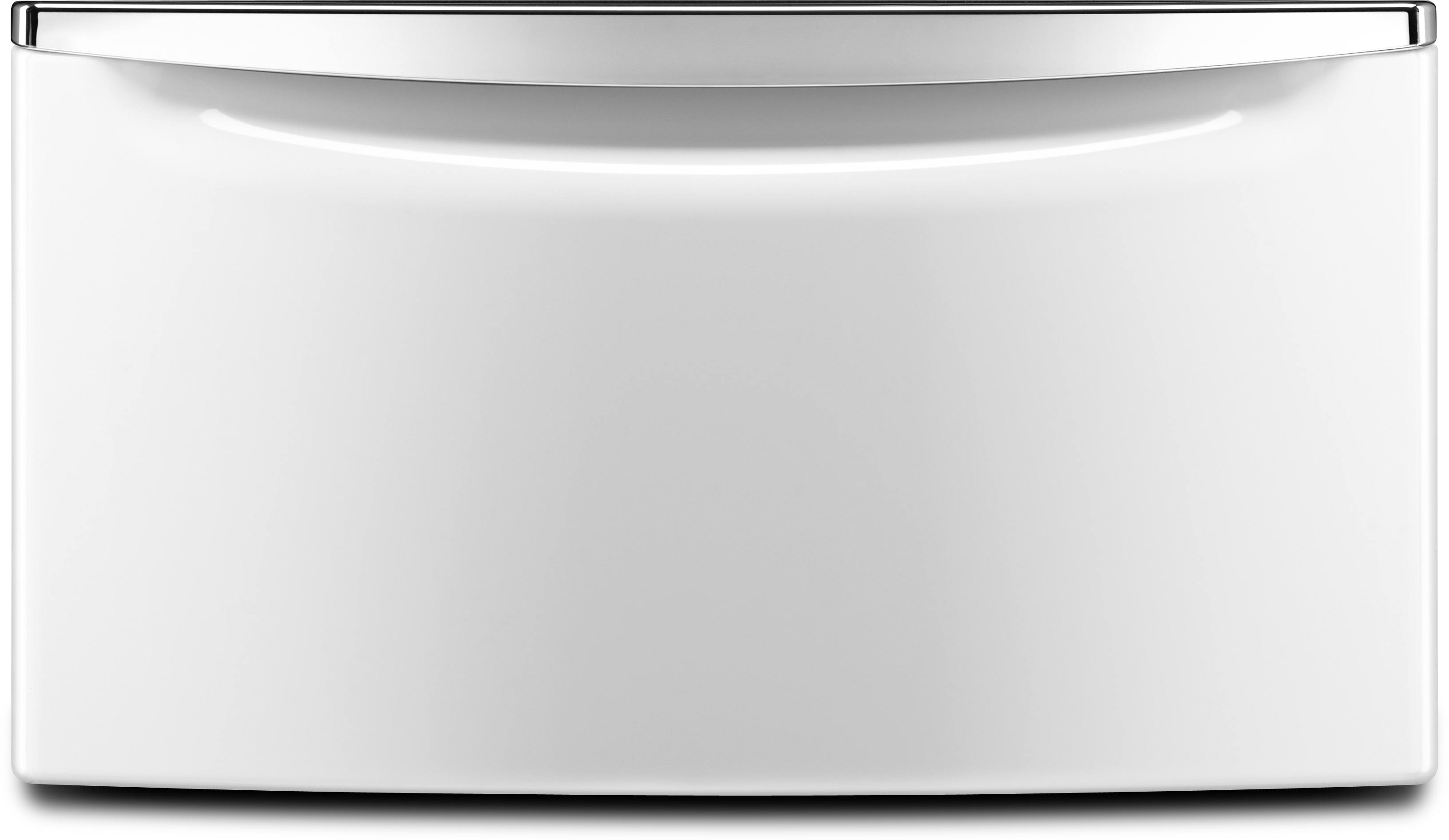 15.5x22 Laundry Pedestal with Chrome Handle and Storage Drawer XHPC155XW - White x