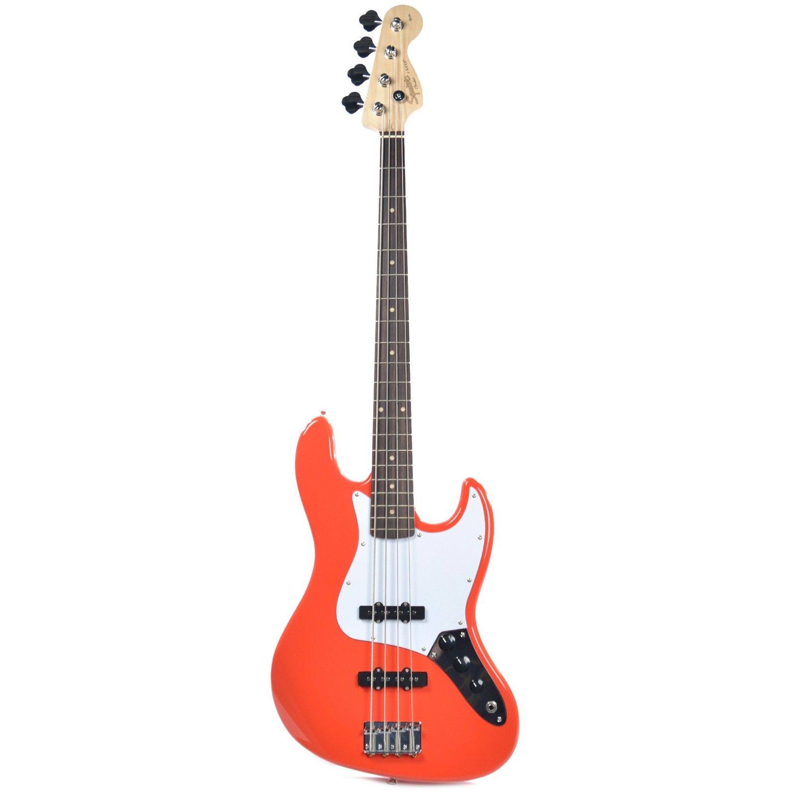Squier Affinity Series Jazz Bass - Race Red Guitar