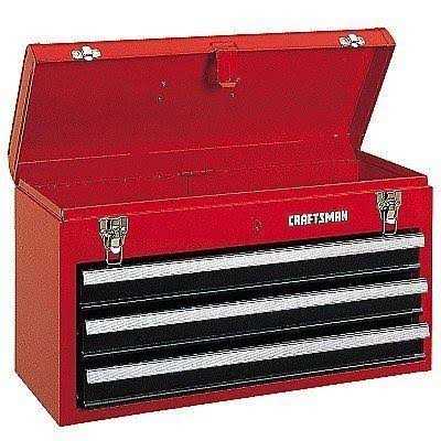 Craftsman 3-Drawer Metal Portable Chest Toolbox Red - Shop Hardware Tools Online Store