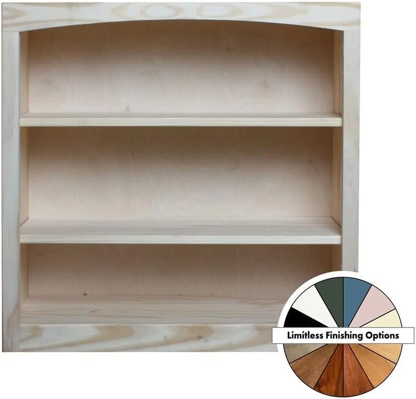 X  Traditional Pine Wood Bookcase In Natural