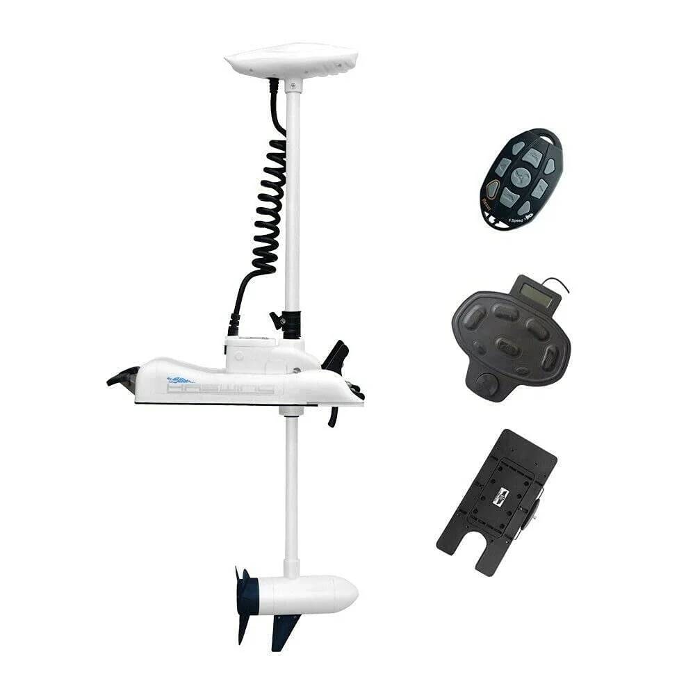 HASWING OUTDOOR Electric Trolling Motor 24V 80LB 48 Inch Shaft Cayman Bow Mount Boat Fishing Saltwater Freshwater with Remote Control