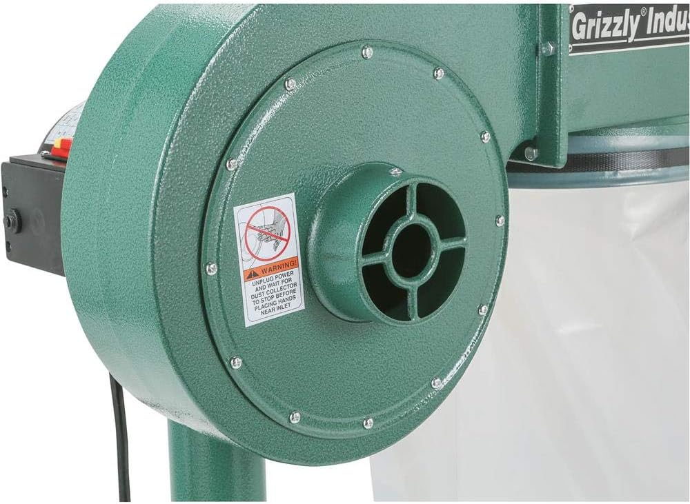 Grizzly, Portable G8027 1 HP Dust Collector