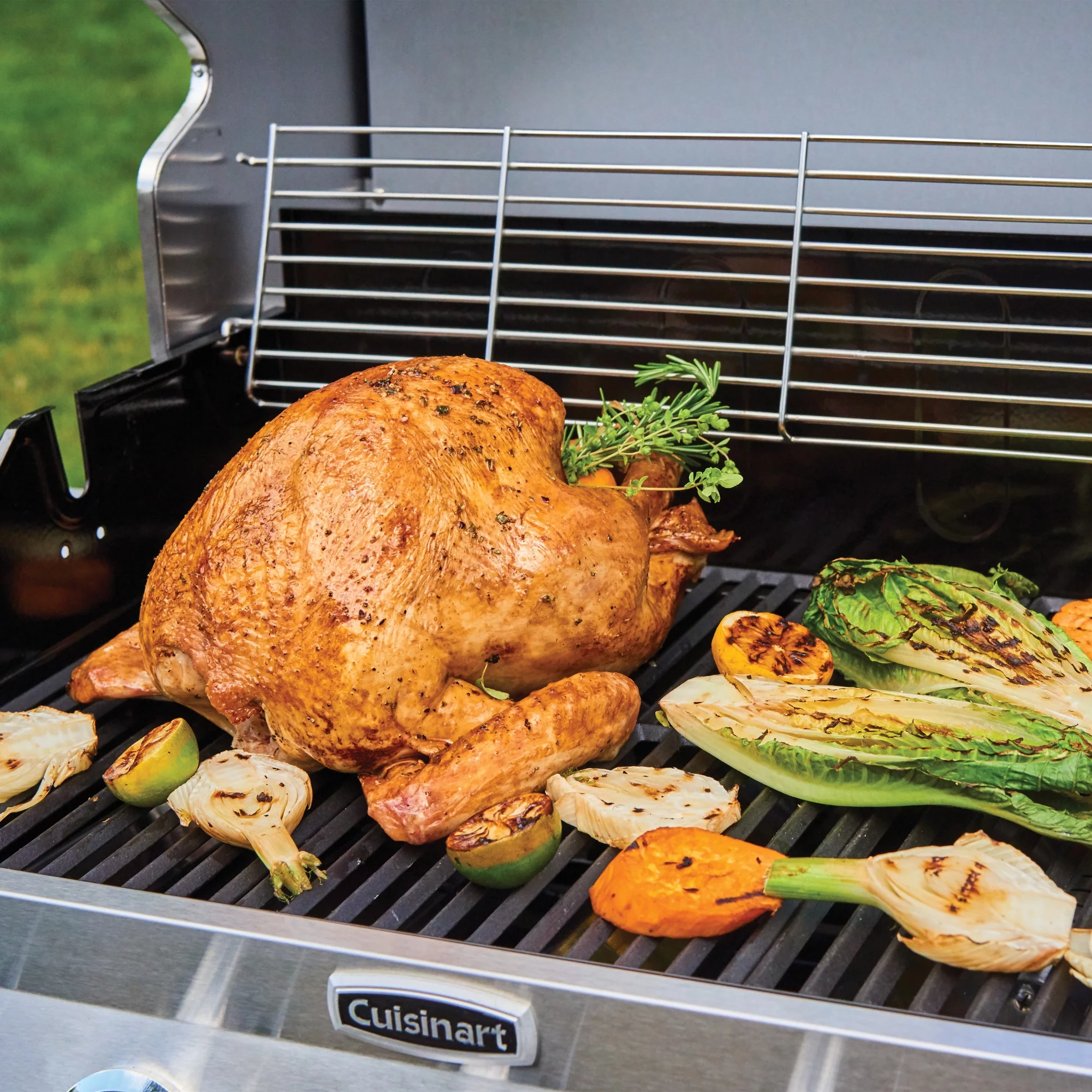 Cuisinart 3-In-1 Stainless Five-Burner Propane Gas Grill with Side Burner
